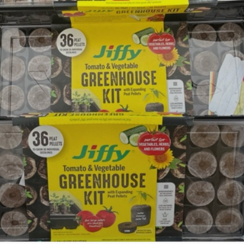 Jiffy Tomato & Vegetable Greenhouse Kit new lot 2 kits